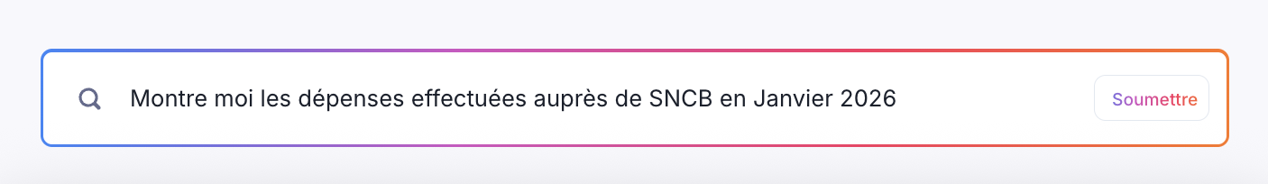 aperçus Montre moi les dépenses effectuées auprès de SNCB en Janvier 2026.png